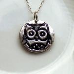 Owl Silver Necklace Artisan Silver Jewellery And..