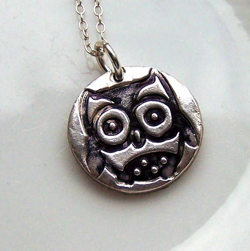 Owl Silver Necklace Artisan Silver Jewellery And Keepsakes